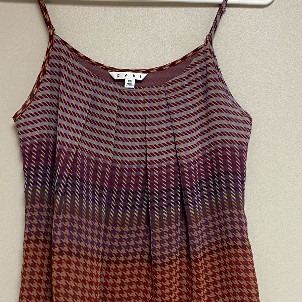 Cabi houndstooth tank size XS